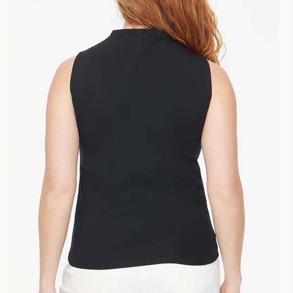 J crew Stretch cotton-blend mockneck tank top - Picture 3 of 4